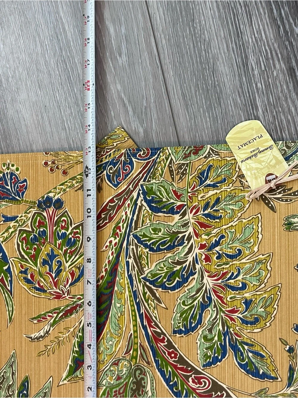 Tommy Bahama Placemats (4) Cayo Vista Gold Tropical Floral & (2) Napkins NWT